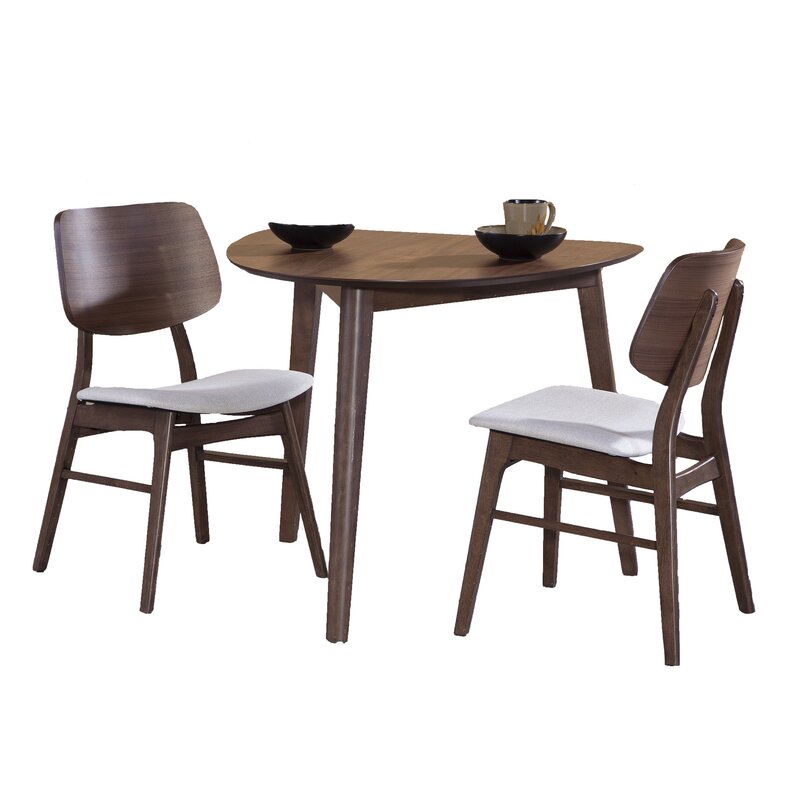 George Oliver Mcmichael Piece Solid Wood Dining Set Reviews Wayfair